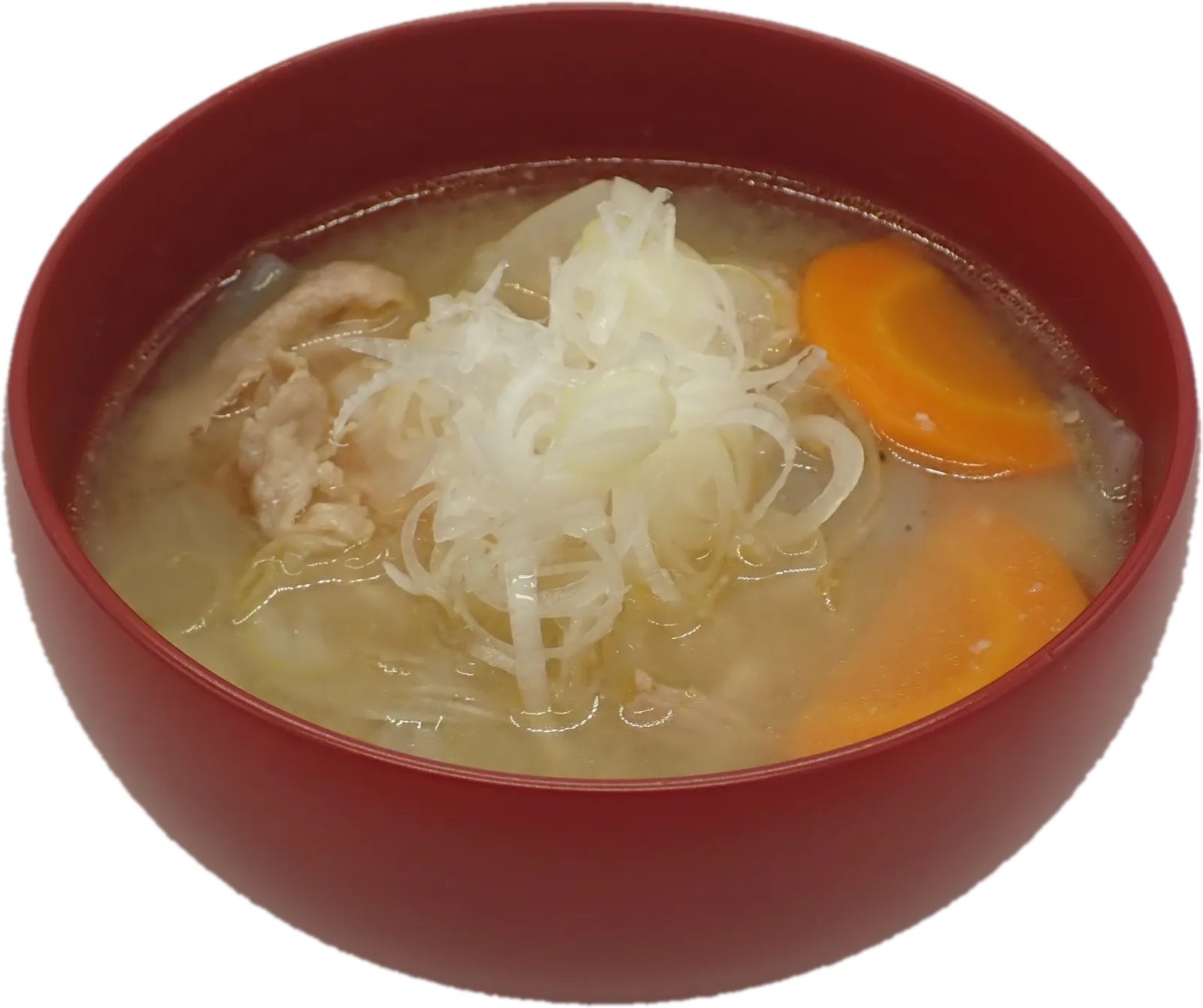 豚汁の椀。